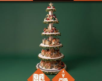 DIY Christmas Village Tree Display Stand: CNC Cut Out & Build Guide
