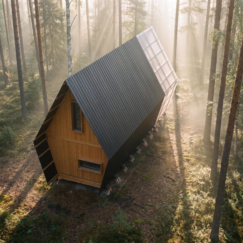 DIY Modern A-Frame Cabin Plans – Off-Grid Tiny House Blueprint (PDF) image 12