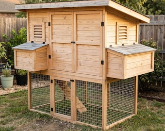 Planos para construir un gallinero de madera para 7-9 gallinas: planos e instrucciones (PDF)