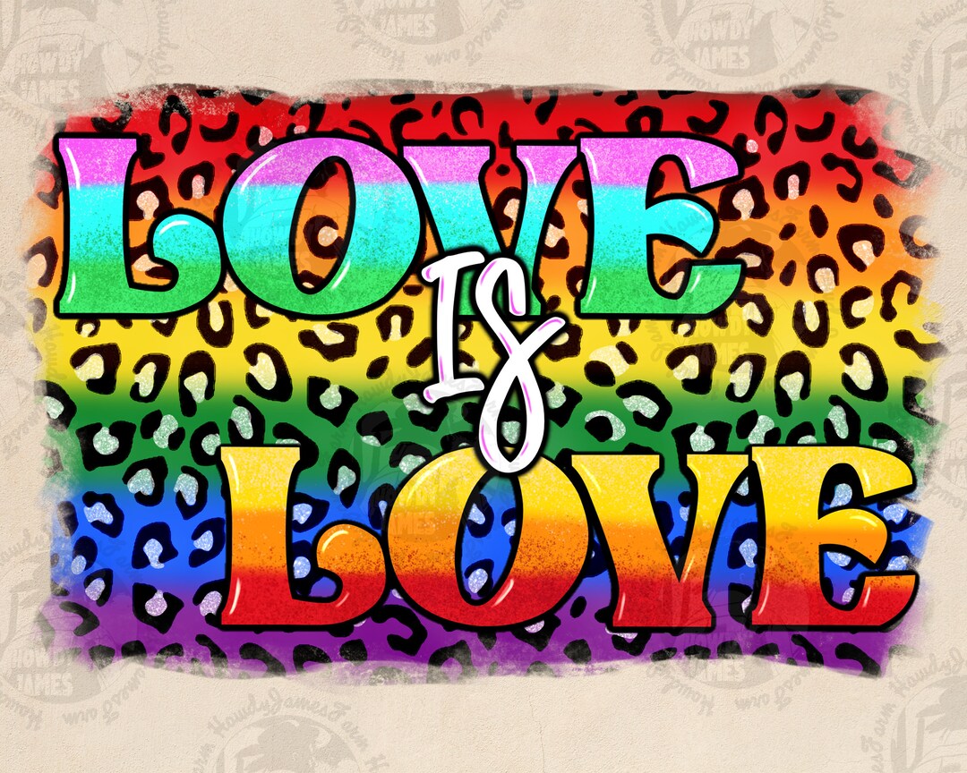 Love is Love Pride Flag Png Sublimate Design Download LGBTQ Etsy
