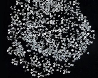 Moissanite White D Color Brilliant Round Cut Size 0.7MM To 1.50MM Moissanite Sparkling Loose Gemstone Jewelry Micro Pave Making Wholesale
