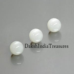 Natural AAA White Moonstone Smooth Balls Size 3X3mm To 15X15mm White Moonstone Round Balls Cabochon Calibrated Loose Gemstone Jewelry Making