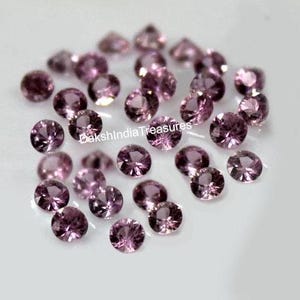 AAA Natural Pink Amethyst Round Cut Faceted 3X3MM To 10X10MM Pink Amethyst Round Cut Loose Gemstone Jewelry Making Wholesale Lot