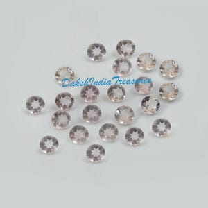 Natural AAA Rose Quartz Round Faceted Cut Size 3X3MM To 18X18MM Rose Quartz Round Cut Calibrated Loose Gemstone Jewelry Making Wholesale Lot
