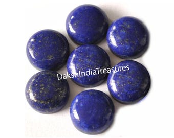 AAA Natural Lapis Lazuli Round Cabochon Size 5X5MM To 15X15MM Lapis lazuli Round Flat back Cabochon Loose Gemstone Jewelry making Wholesale