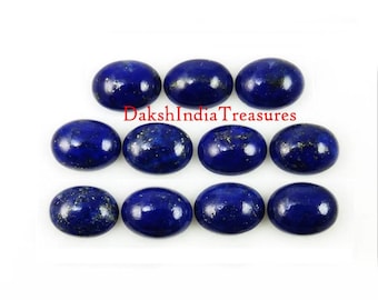 Natuurlijke AAA lapis lazuli ovale cabochon maat 3 x 5 mm tot 15 x 20 mm lapis lazuli ovale platte cabochon losse edelsteen sieraden maken groothandel