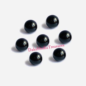 AAA Natural Black Onyx Round Smooth Balls Size 3X3MM To 15X15MM Black Onyx Round Sphere Calibrated Loose Gemstone Jewelry Making Wholesale