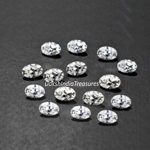 Moissanite D Color Oval Cut Faceted Size 3X5MM To 10X14MM AAA White Moissanite Oval Cut Calibrated Loose Gemstone Lot Jewelry Making