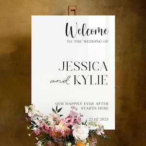 Welcome Wedding Sign, Personalized Wedding Entrance Sign, Custom Decor & Signage, Welcome to our Wedding Sign, Custom Wedding Sign