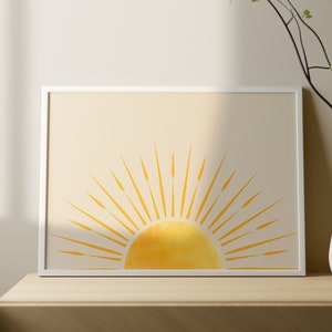 Vastu Frame | Sun portrait for Vastu | Sunrise Portrait | Picture of Rising Sun | Vastu Products | Digital Print