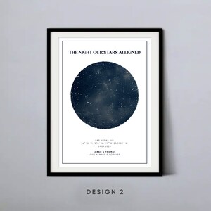 Digital Custom Star Map Print, Personalised Star Map Gift, Star Map ...