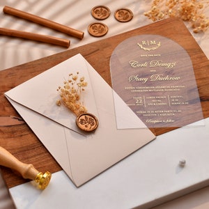 acryl hochzeitseinladung