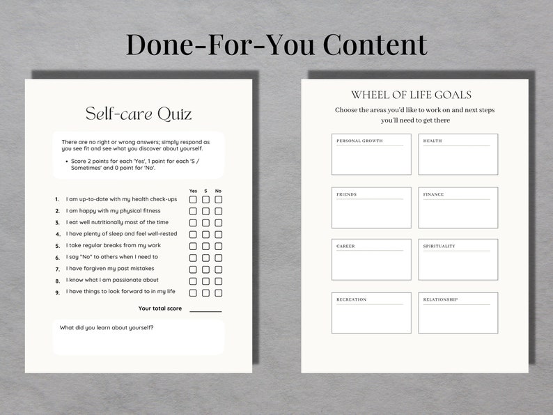 Wheel of Life Worksheet Template Canva Template Life Balance - Etsy