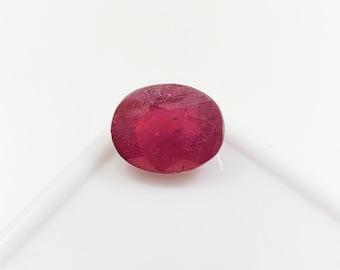 5,00 Cts Naturalny czerwony rubin fasetowany owalny kształt luźne kamienie szlachetne