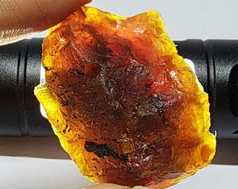 Raw African Amber Stone: Natural Rough Specimen, 68.00 ct
