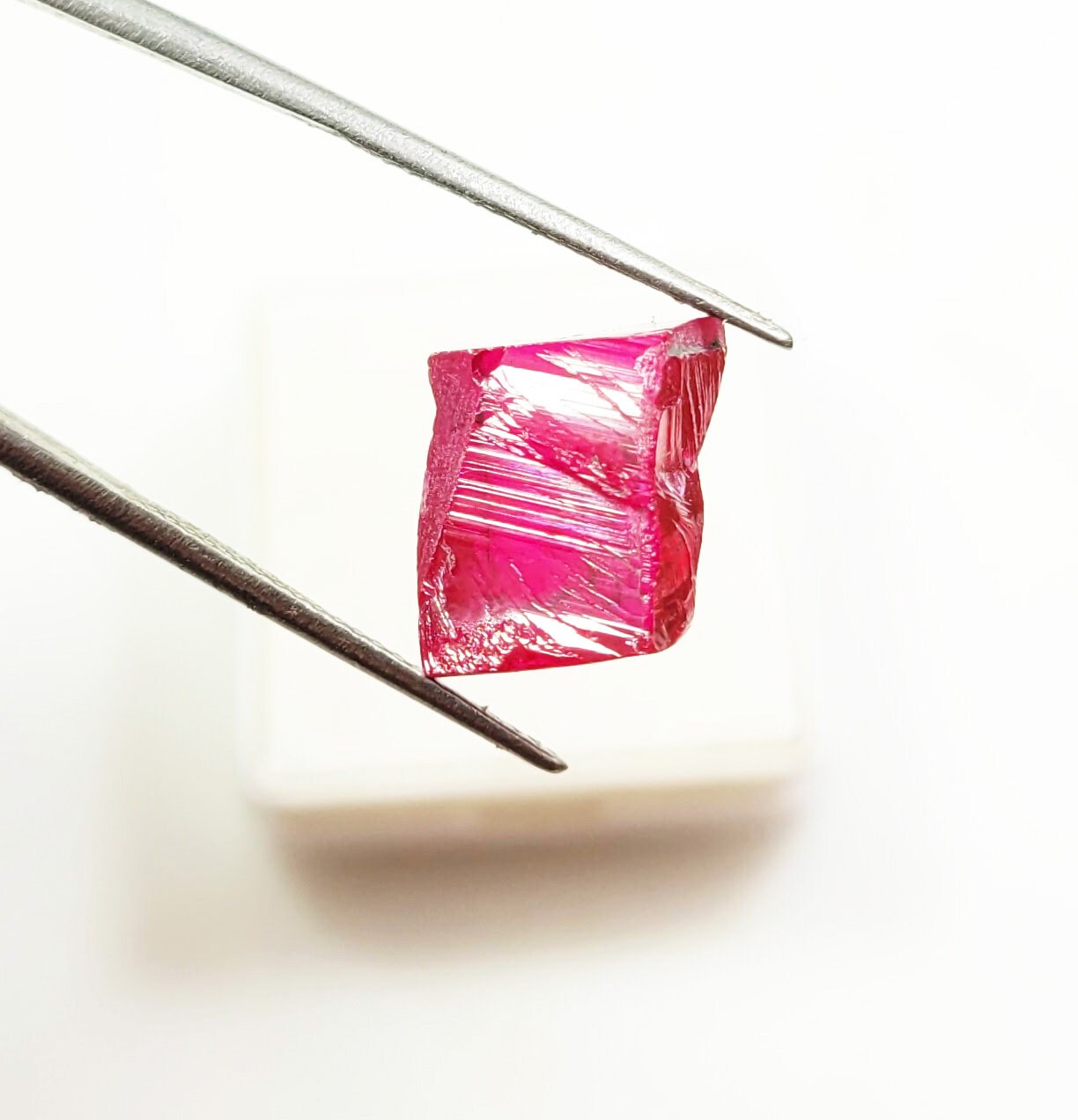 Shola Vrai 11,02 Carats Naturelle Rose Rubis 5 Pièce de Madagascar