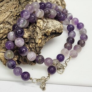 Handmade Amethyst Stone Bracelet: 203 Cts, 8-Inch Adjustable Chain