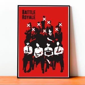 Vintage, Wall Art, Movie, Modern DesignBattle Royale Movie Poster: Japanese Cult Film Art, Dystopian Thriller