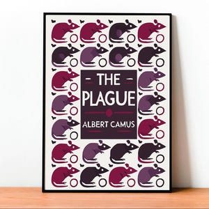 La Peste di Albert Camus | Poster Letterario Classico | Arte Vintage | Regalo Unico
