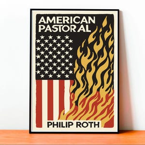 American Pastoral Poster, Philip Roth, Arte Letteraria, Decorazione Moderna, Arte Politica, Arredo Casa, Stampa Ufficio, Regalo Letterario