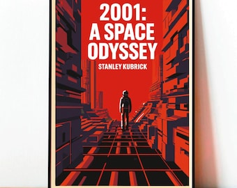 2001年宇宙の旅 ポスター 壮大なSF映画 壁飾り レトロプリント アート