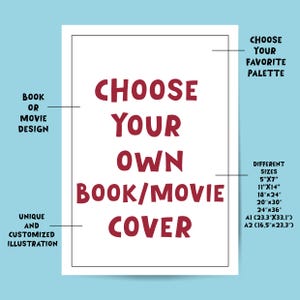 Richiedi la tua copertina personalizzata per libri o film, poster di libri, stampe di libri, arte dei libri, poster di film, arte dei film