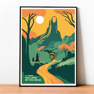 Il Signore degli Anelli, Poster, J. R. R. Tolkien, Copertina del Libro, Stampa, Poster di Libri, Poster di Film, Fantasy