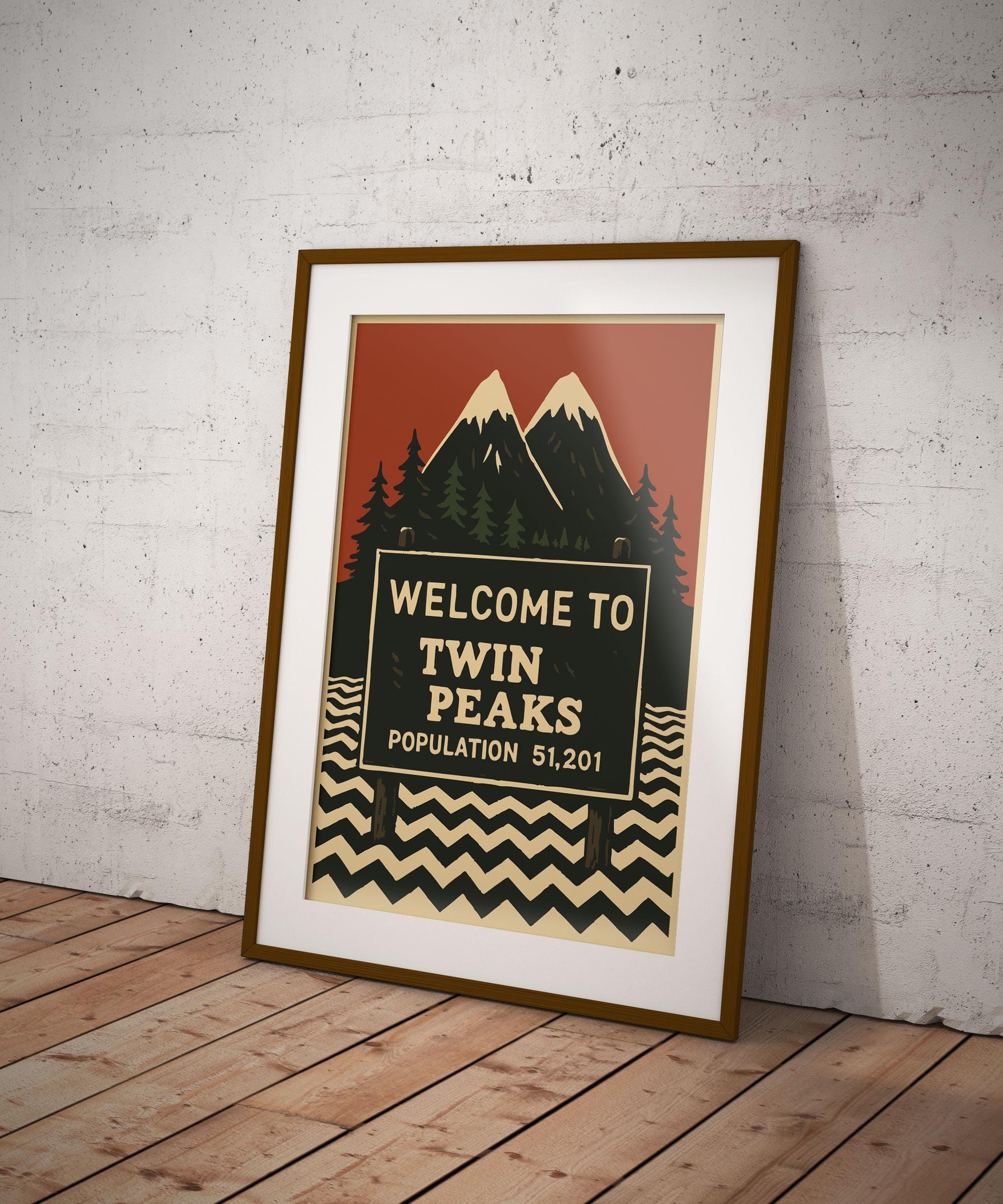 Twin Peaks Poster, David Lynch Print, Cult Geek, Surreal Mystery