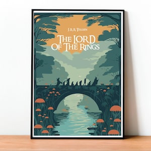 Der Herr der Ringe: Die Gefährten Poster Fantasy Geschenk Dekor