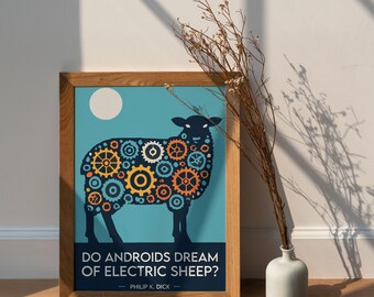 Do Androids Dream of Electric Sheep Poster, Philip K. Dick Art