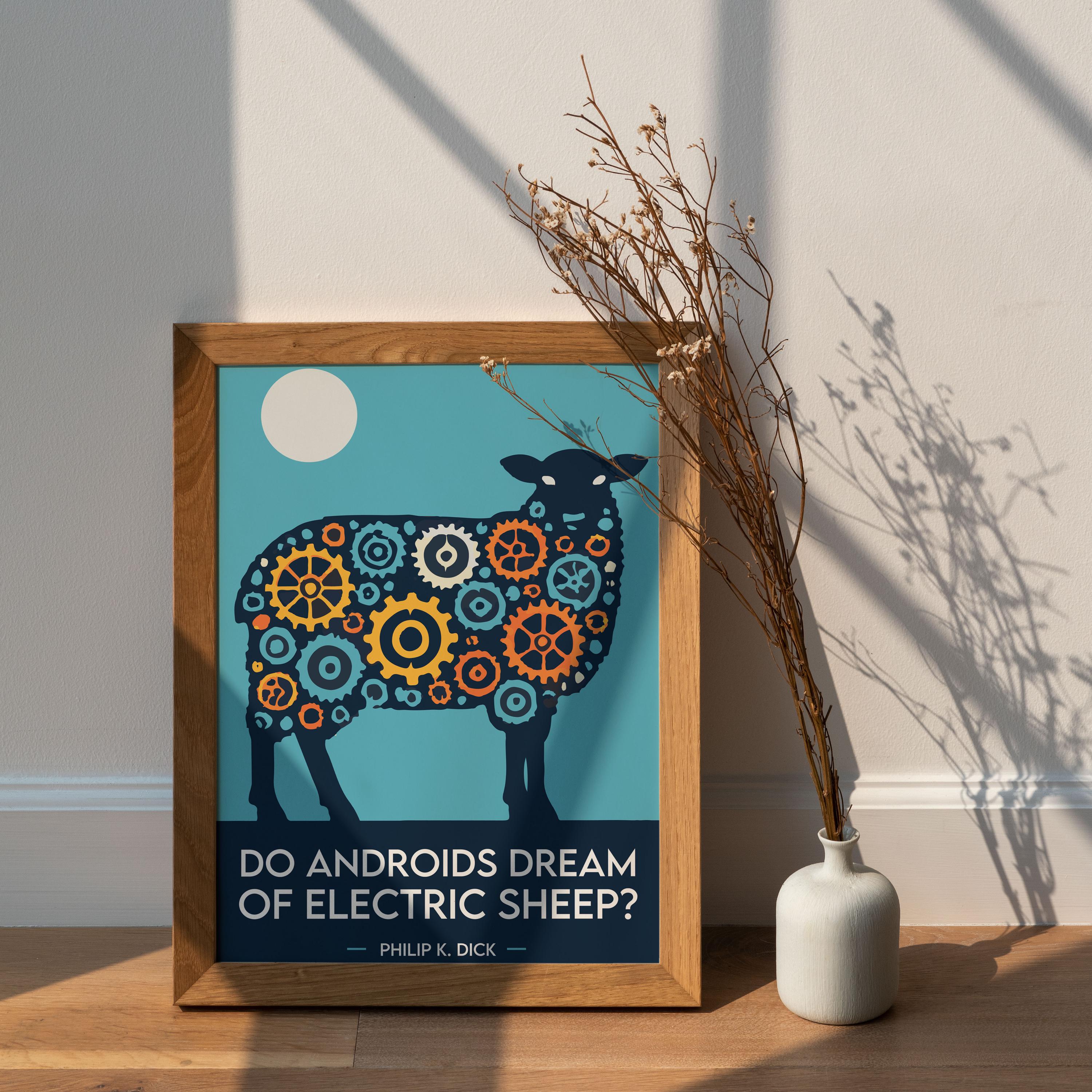 Do Androids Dream of Electric Sheep Poster, Philip K. Dick Art