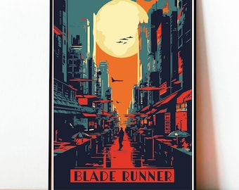 ブレードランナー ポスター サイバーパンク アート 近未来 映画