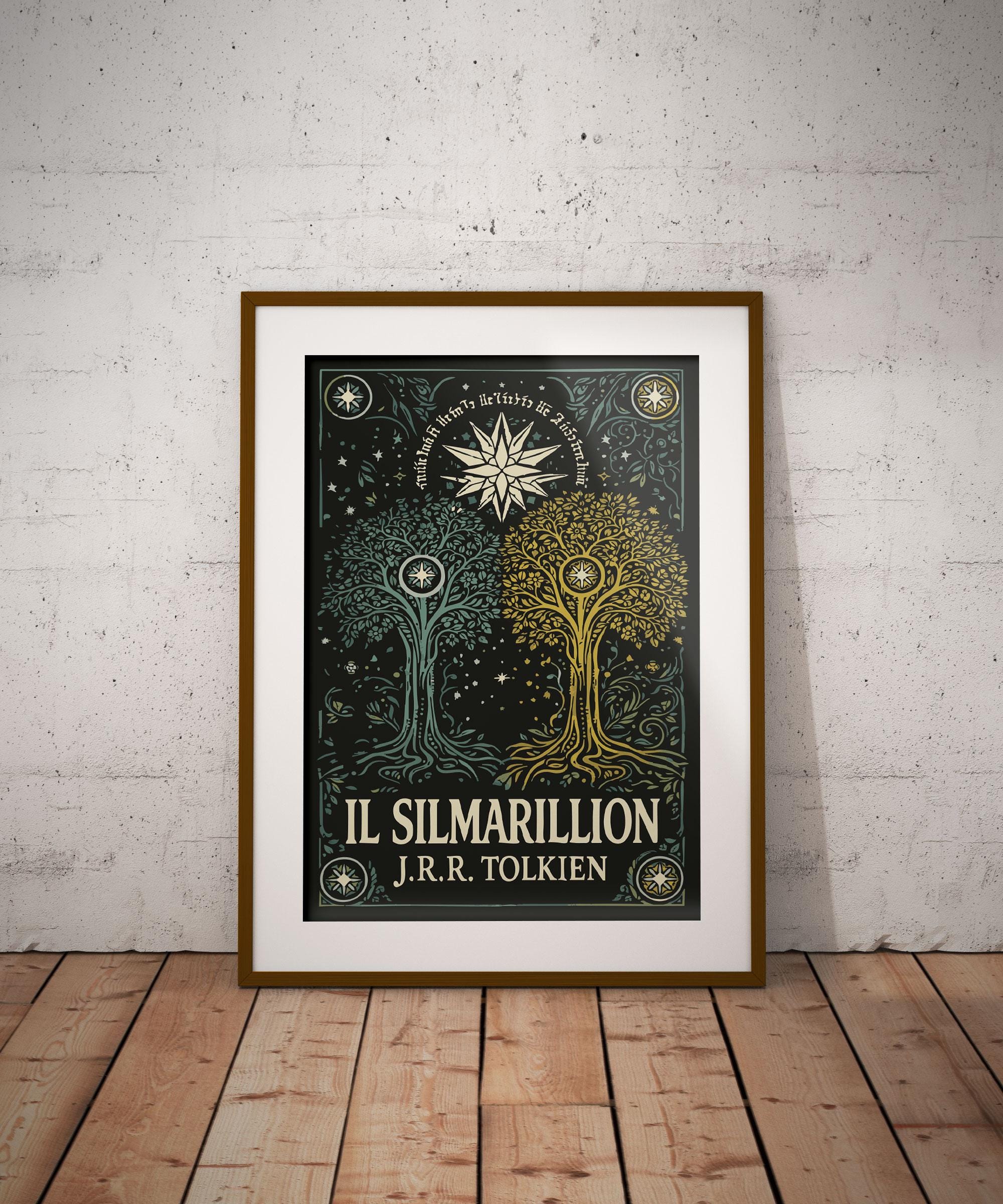 The Silmarillion Poster, J.R.R. Tolkien, Epic Fantasy Art, Middle