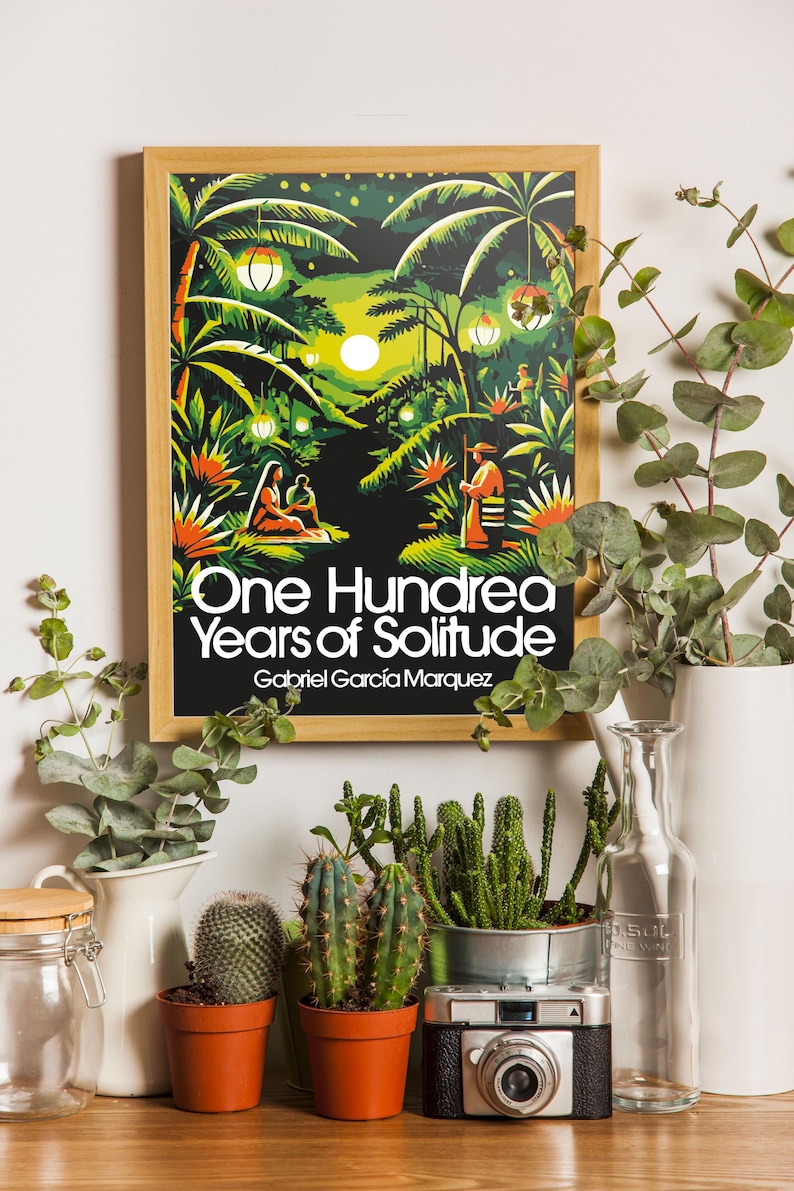 One Hundred Years of Solitude Poster: Gabriel García Márquez Magical ...