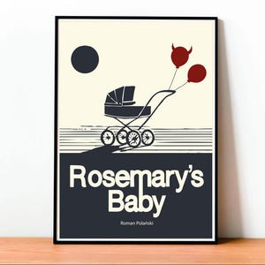 Rosemary's Baby Poster, Horror Clássico, Roman Polanski, Arte de Parede, Filme Vintage, Suspense Psicológico, Cinema dos Anos 60,Arte Gótica