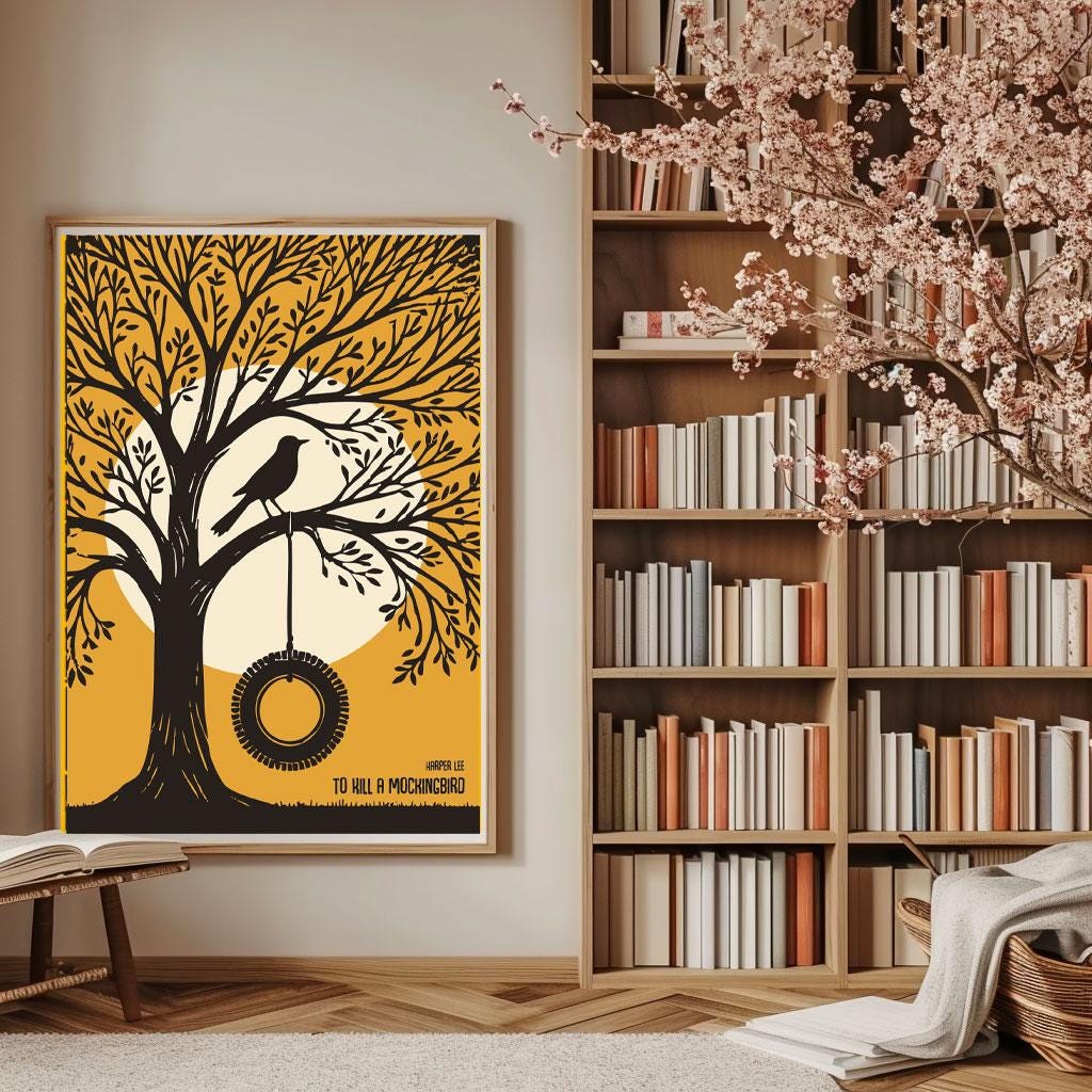 To Kill a Mockingbird Poster, Harper Lee, Print Literature, Wall