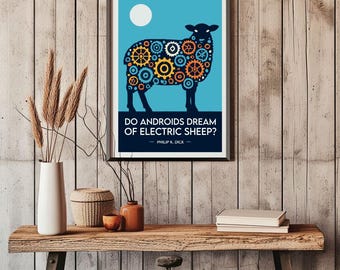 Do Androids Dream of Electric Sheep Poster, Philip K. Dick Art