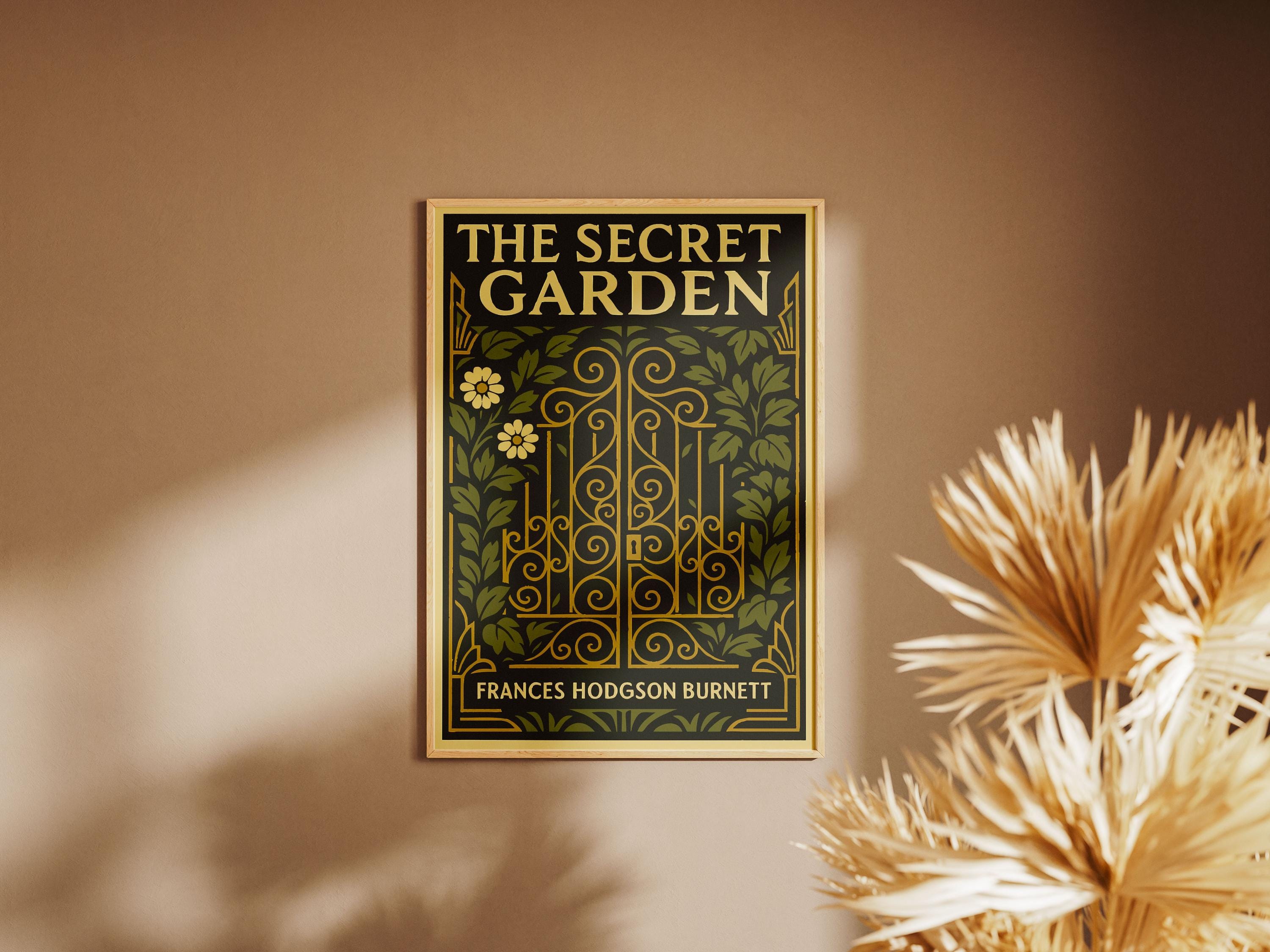 The Secret Garden Poster, Burnett Book Cover Print, Classic
