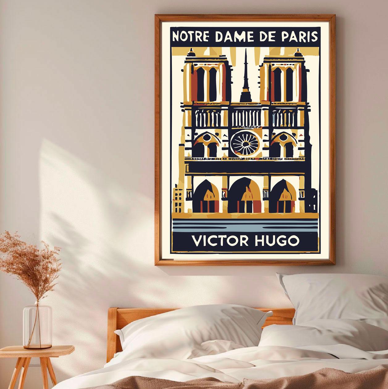 Notre-dame De Paris Poster, Victor Hugo Book Print, the Hunchback
