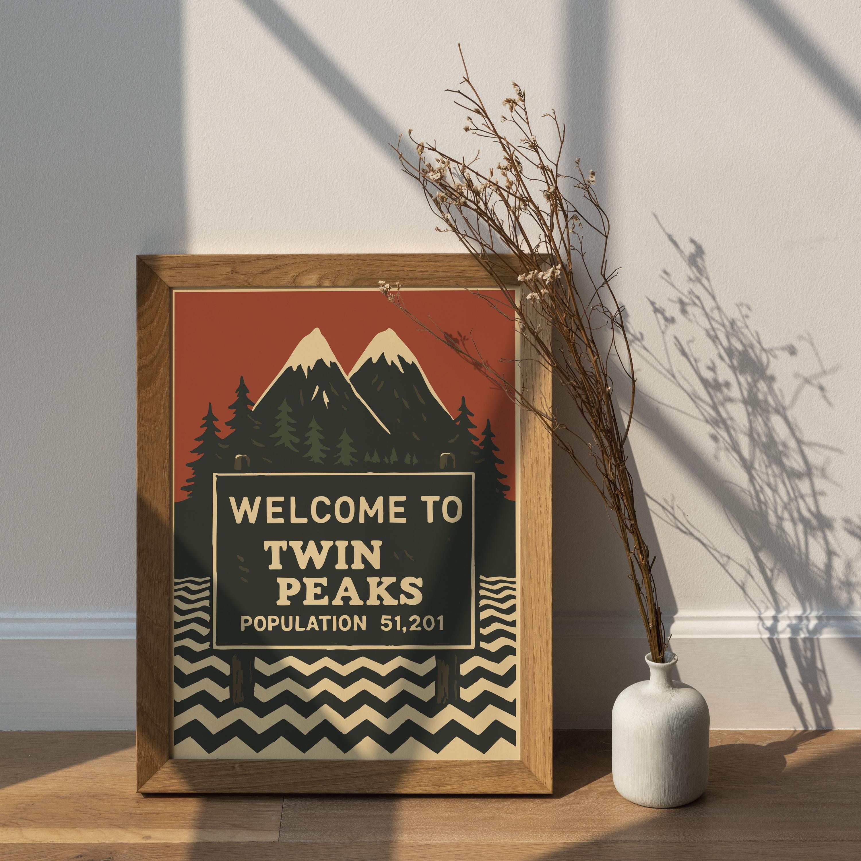 Twin Peaks Poster, David Lynch Print, Cult Geek, Surreal Mystery