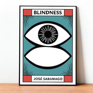 Cecità, Copertina del libro, José Saramago, Poster, Design moderno, Letteratura geek, Design minimalista, Arte murale, Arte sci-fi