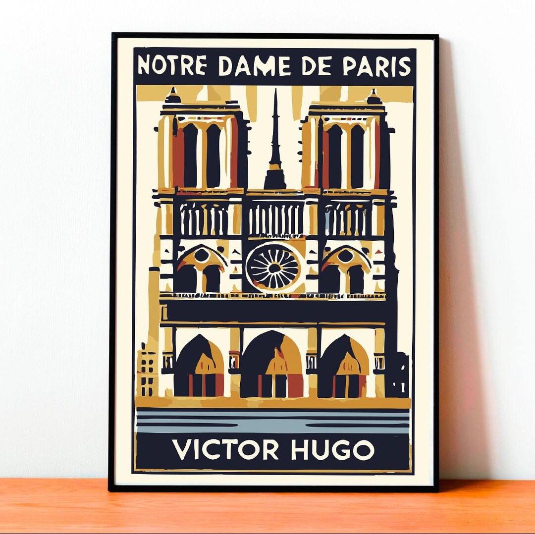 Notre-dame De Paris Poster, Victor Hugo Book Print, the Hunchback