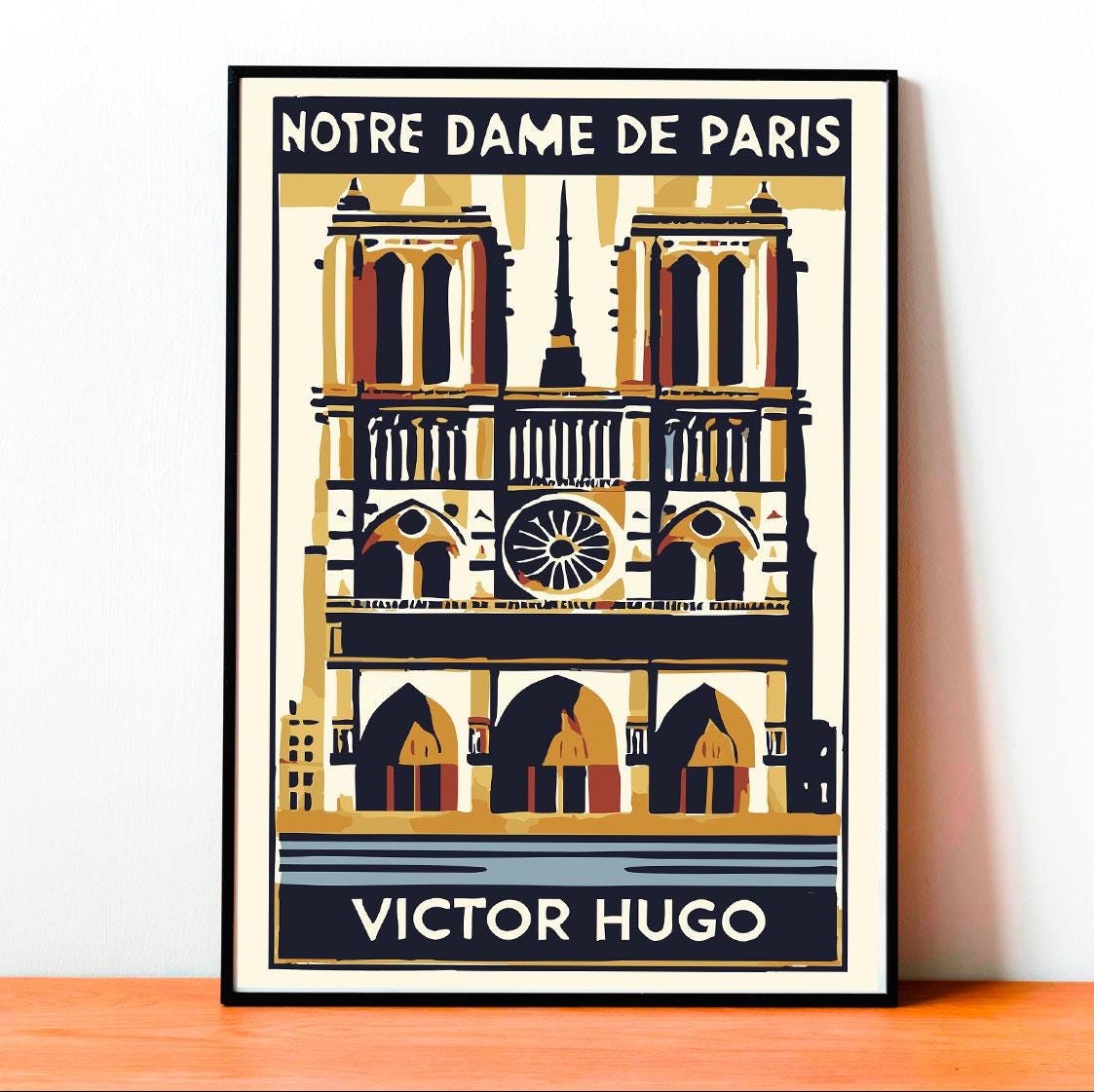 Notre-dame De Paris Poster, Victor Hugo Book Print, the Hunchback