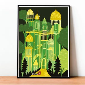 Il Mago di Oz, Poster Fiaba, Film, Racconto Popolare, Fiaba, Poster Magico, Stampa Fantastica, Arte da Parete, Letteratura per Bambini