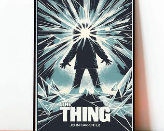 The Thing Poster: John Carpenter Sci-Fi Horror Art PrintVintage, Wall Art, Movie, Classic literature, Modern Design
