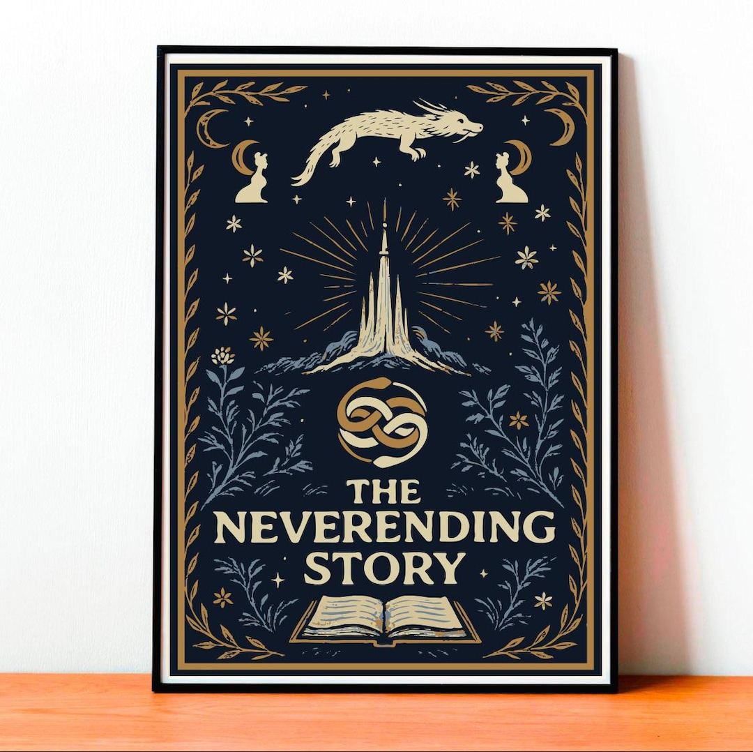 the-neverending-story-poster-michael-ende-print-classic-fantasy-book
