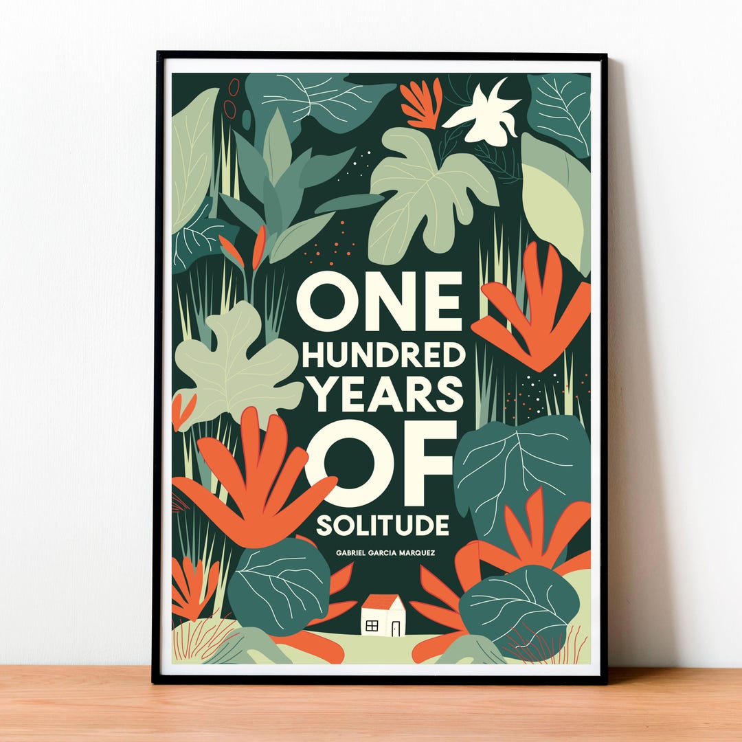 One Hundred Years of Solitude Poster, Vintage Poster, Wall Art, Modern ...