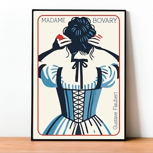 Madame Bovary, Copertina del libro, Omero, Arte da parete, Poster, Letteratura classica, Arte femminista, Home Decor, Design moderno