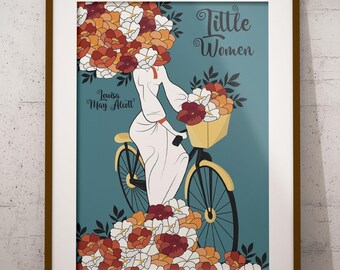 Mulherzinhas, Louisa May Alcott, Pôster, Capa de Livro, Arte de Parede, Literatura Clássica, Decoração Minimalista, Impressão da Moda