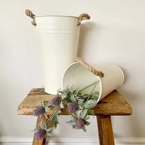Décoration Murale Blossom Bucket - Seau à Fleurs Vieillir Avec Moi… 6x8 Pouces